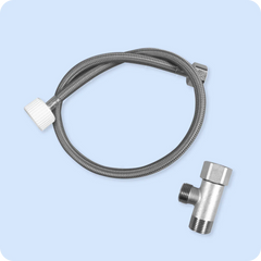 Brass Tank Adapter and Stainless Steel Braided Hose for Aura/Cloud/Cloud+/Ace