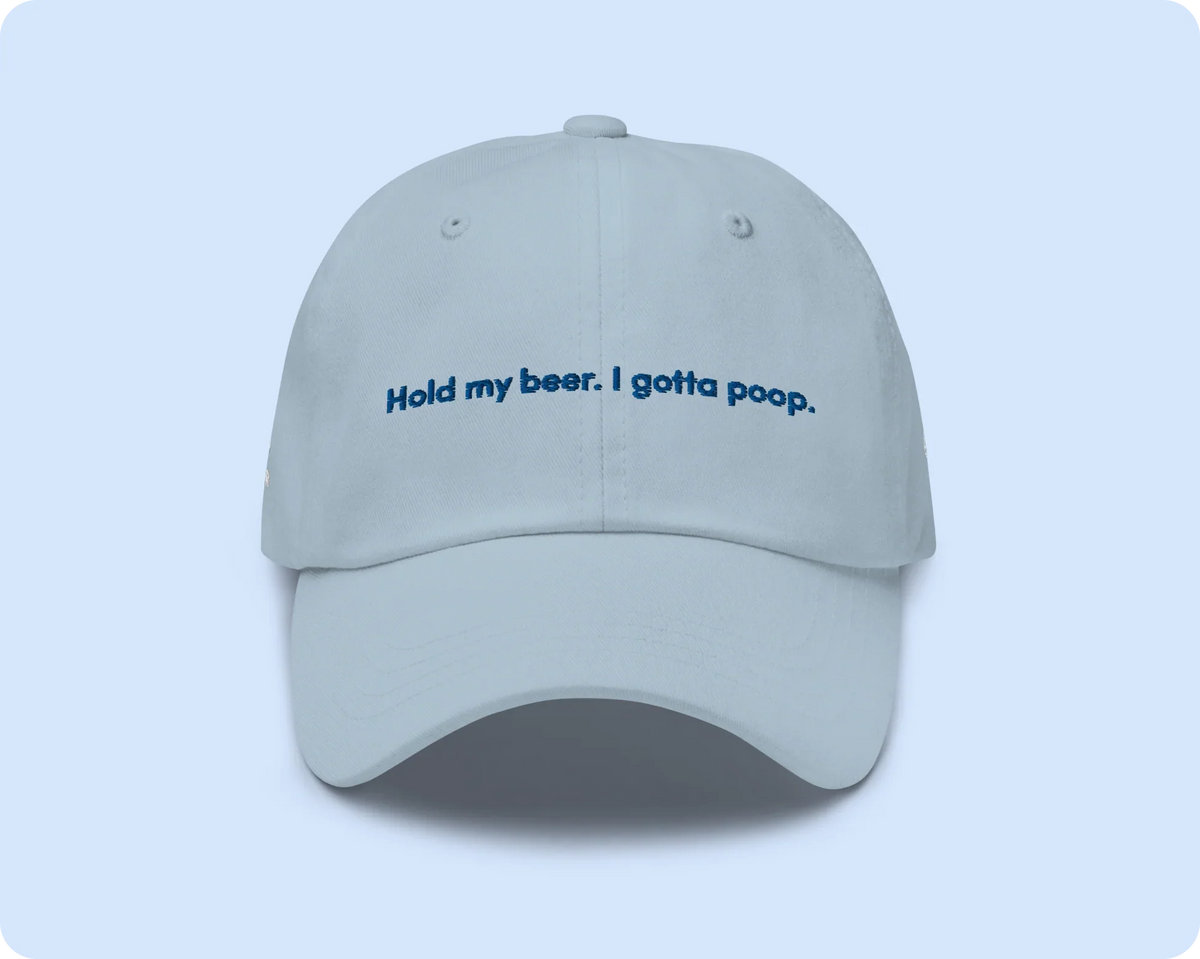 Dad Hat: TUSHY X Narragansett Beer - Blue