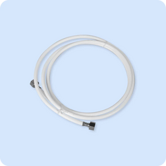 9' Polyurethane Tube with Dual Brass 3/8" Compression Fittings for Spa/Oasis